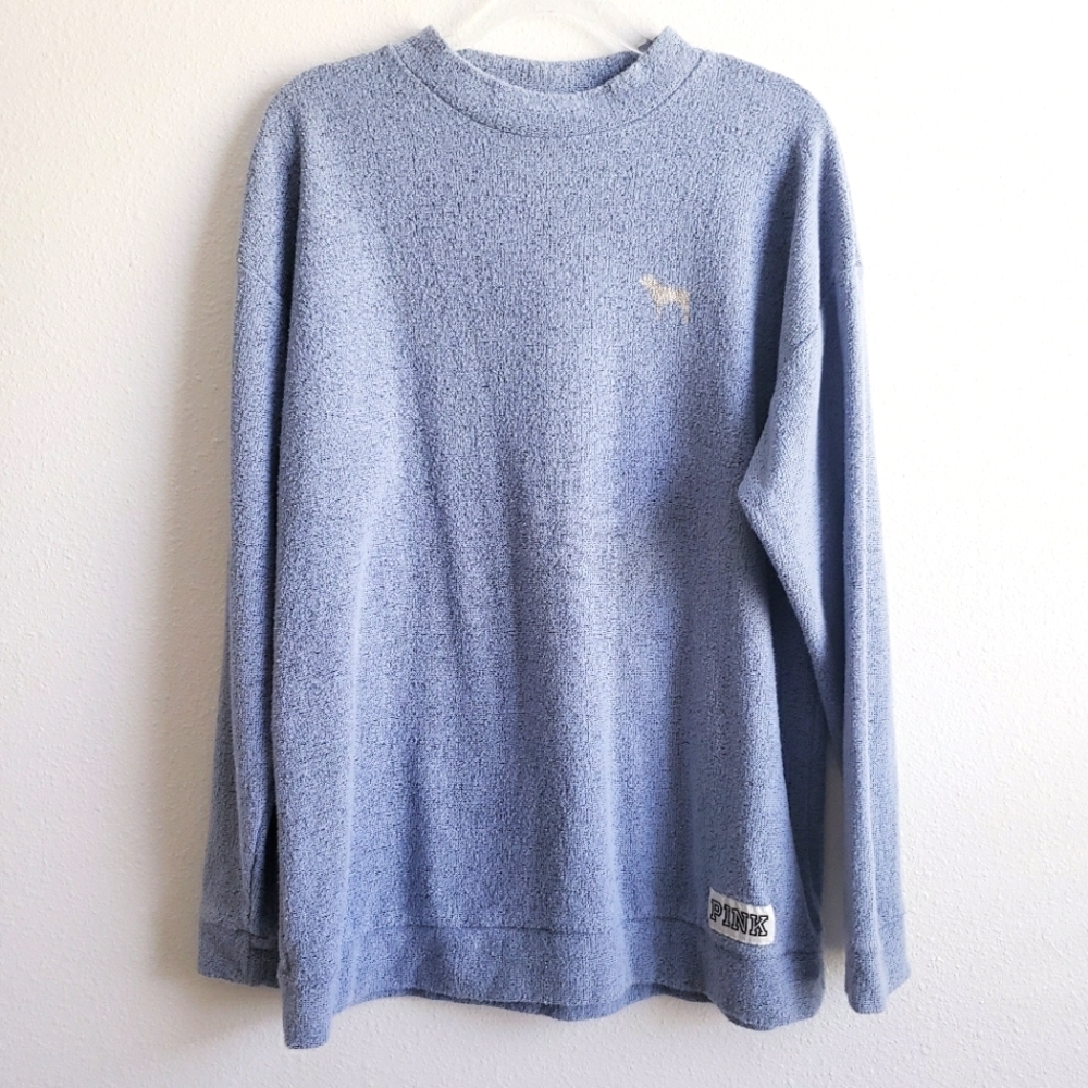 Pink Victoria's Secret Pullover Long Sleeve Heathered Sweater